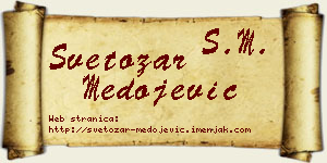 Svetozar Medojević vizit kartica